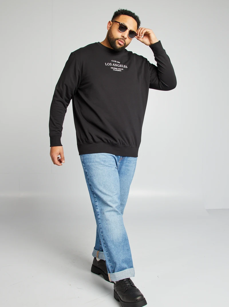 double-sided printed sweatshirt